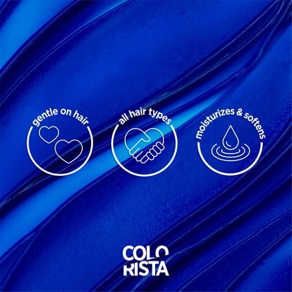 Benefits of the Colorista semi permanente which is gentle for hair, is made for all hair type. It moisturizers and leaves the hair soft.