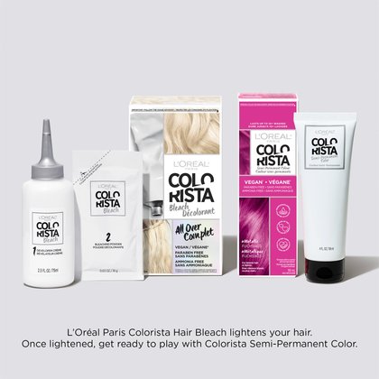 You can use Colorista Bleach and then Colorista Semi Permanente
