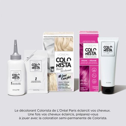 Vous pouvez utiliser colorista décolorant et ensuite colorista semi permanent