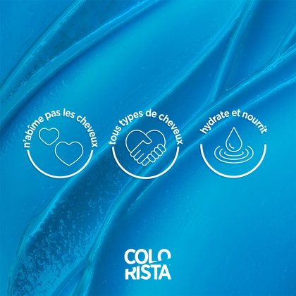 Les bénéfices de la Coloration Semi Permanente Colorista sont qu'elle n'abime pas les cheveux, elle fonctionne sous tous les types de cheveux et elle hydrate et nourrit