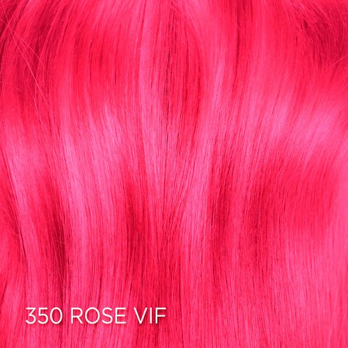 Rendu sur cheveux de la coloration Colorista 350 Rose Vif