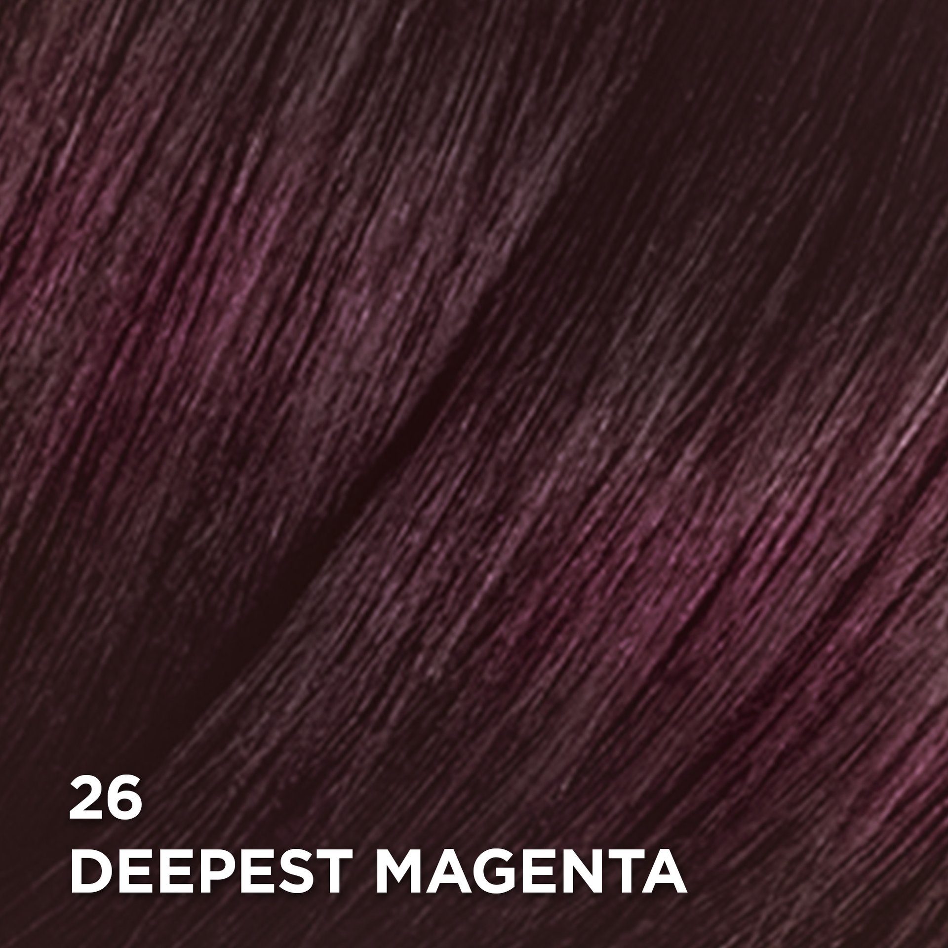 Swatch of the hair color Feria 26 Deepest Magenta