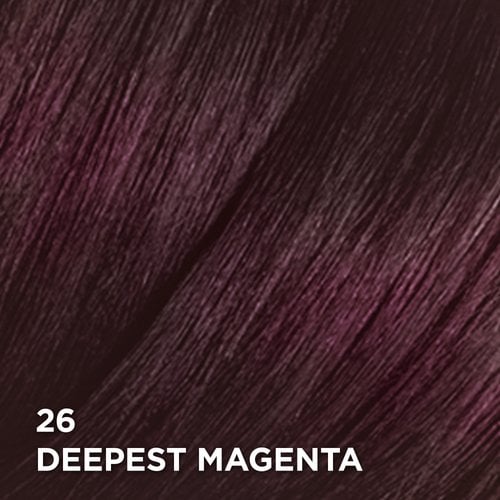 Swatch of the hair color Feria 26 Deepest Magenta