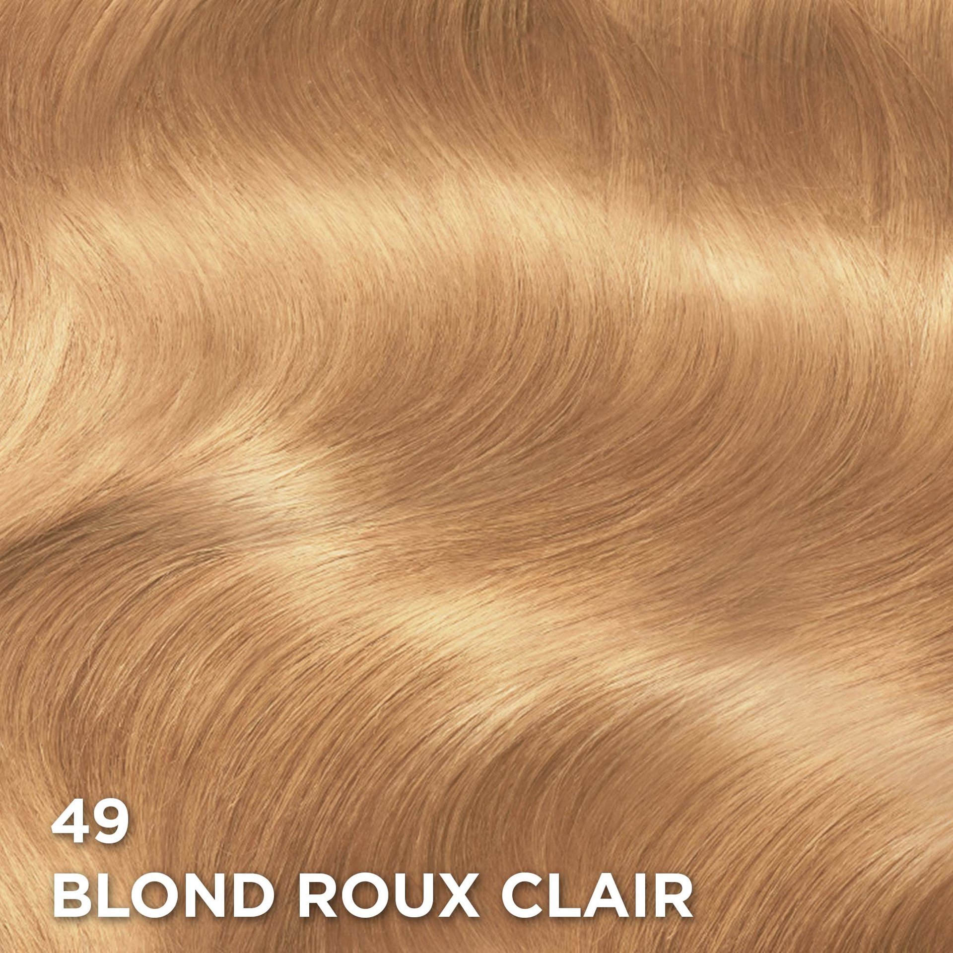 Rendu sur cheveux de la coloration Superior Preference 49 Blond Roux Clair