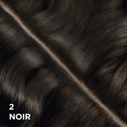 Rendu sur cheveux de la coloration Magic Root Permanent 2 Noir