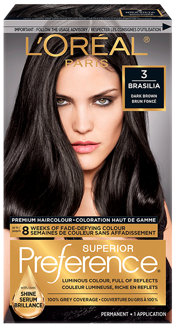L'Oreal Paris Superior Preference Fade-Defying + Shine Permanent Hair Color,  4A Dark Ash Brown,