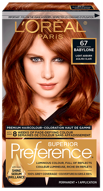 Loreal red hair shop color