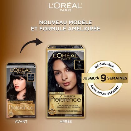 Ancien packshot et nouveau packshot de superior preference