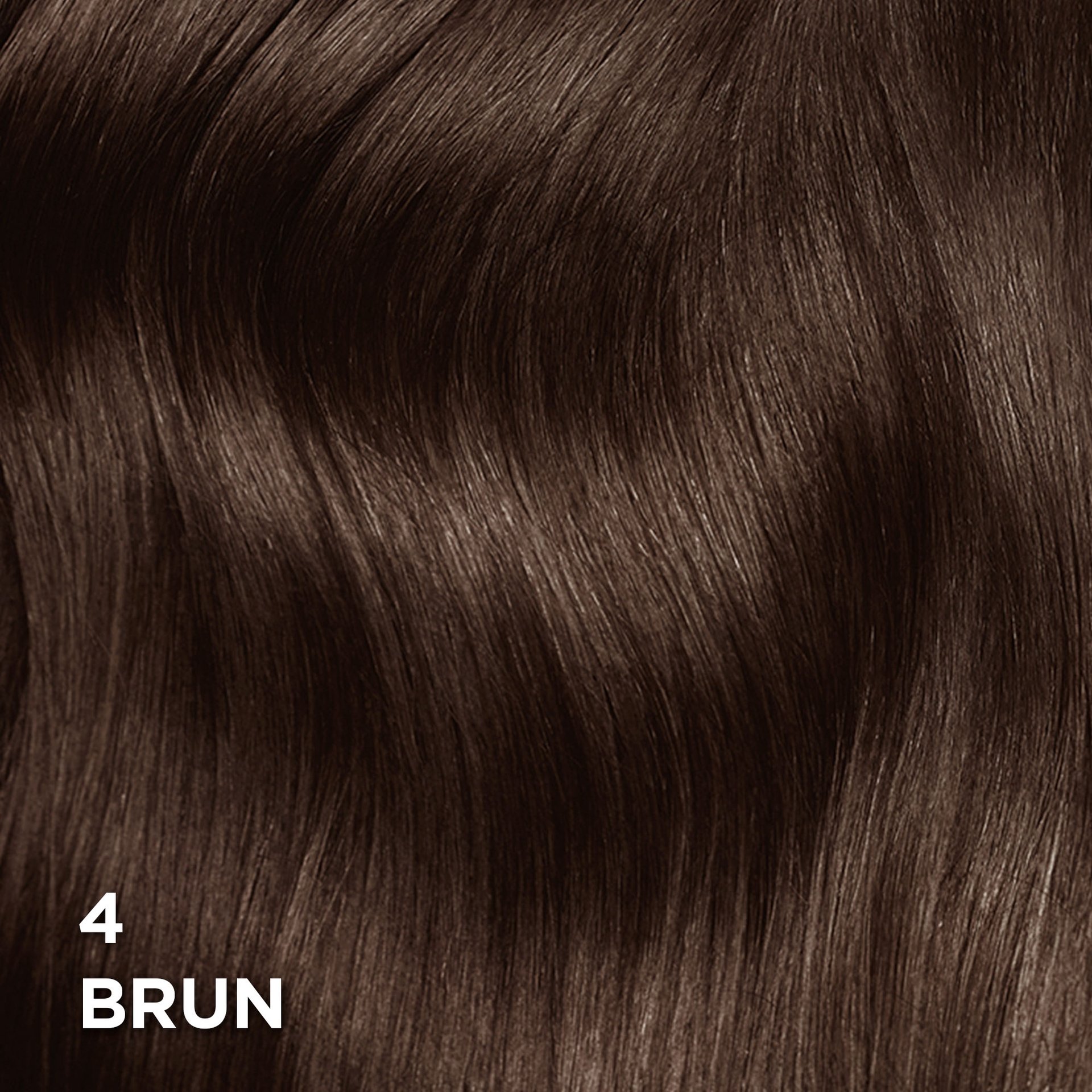 Rendu sur cheveux de la coloration Superior Preference 4 Brun