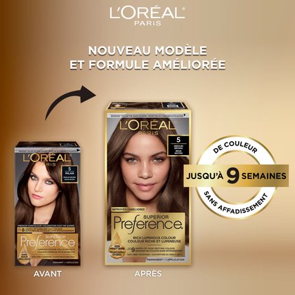 Ancien packshot et nouveau packshot de superior preference