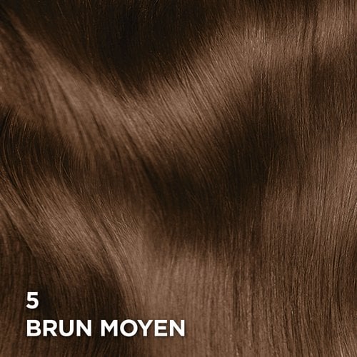 Rendu sur cheveux de la coloration Superior Preference 5 Moyen Brun
