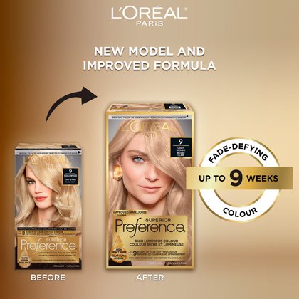 Old and new packaging of Superior Preference showcasing the new and improved formula