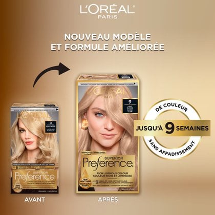 Ancien packshot et nouveau packshot de superior preference