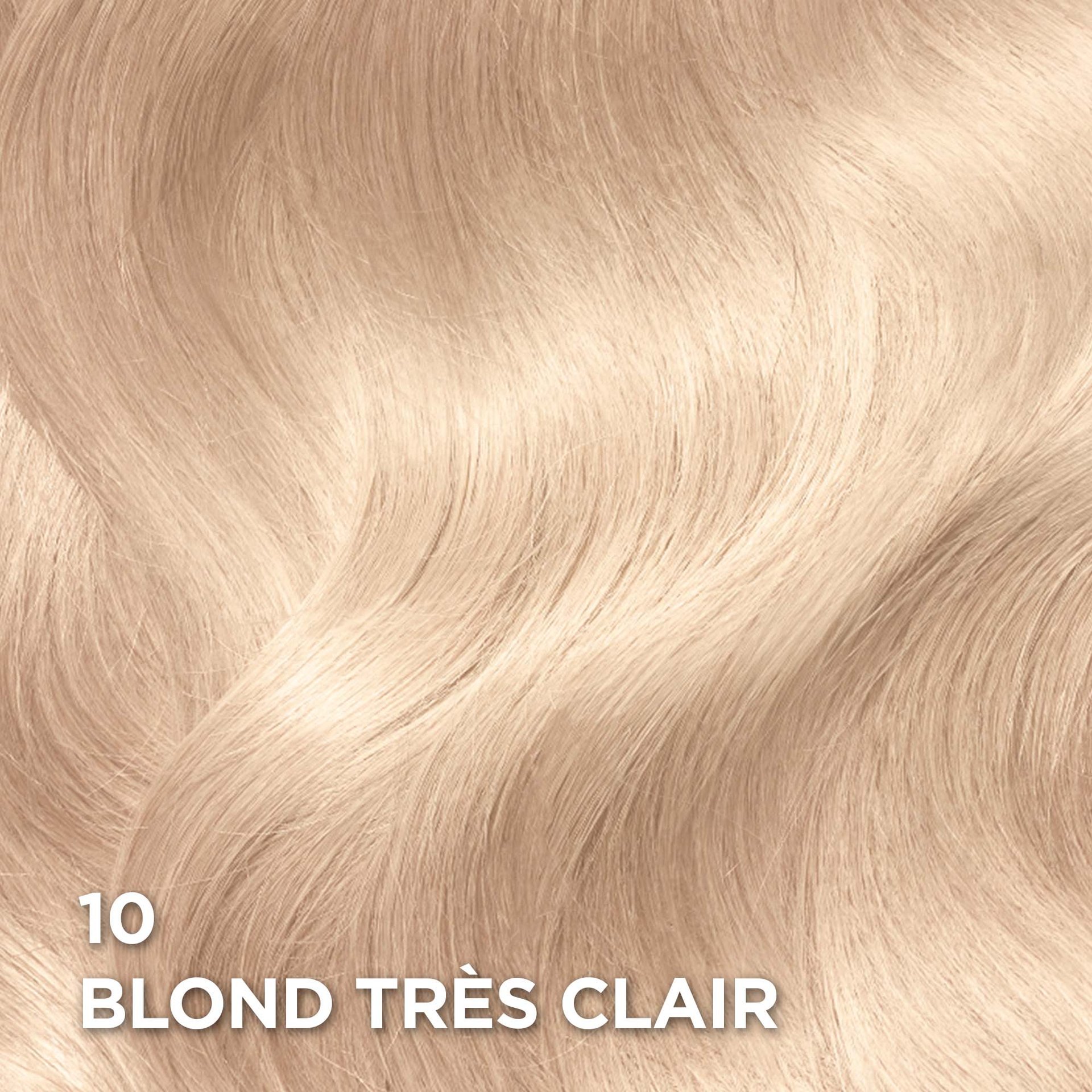 Rendu sur cheveux de la coloration Superior Preference 10 Blond Très Clair