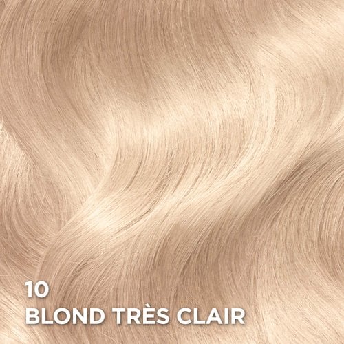 Rendu sur cheveux de la coloration Superior Preference 10 Blond Très Clair