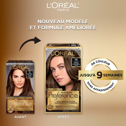 Ancien packshot et nouveau packshot de superior preference