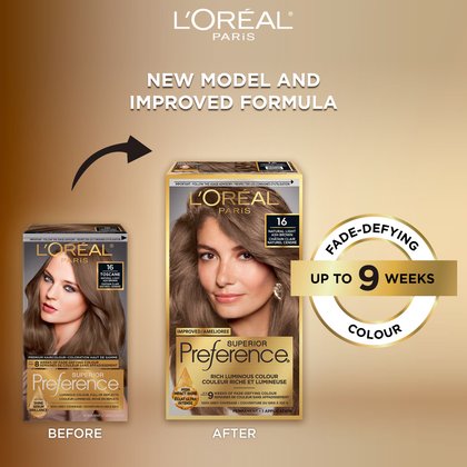 Old and new packaging of Superior Preference showcasing the new and improved formula