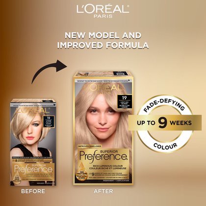 Old and new packaging of Superior Preference showcasing the new and improved formula