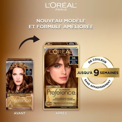 Ancien packshot et nouveau packshot de superior preference