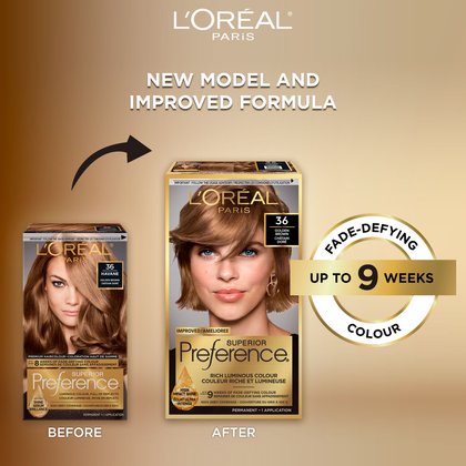 Old and new packaging of Superior Preference showcasing the new and improved formula