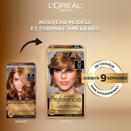 Ancien packshot et nouveau packshot de superior preference