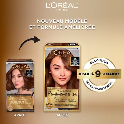 Ancien packshot et nouveau packshot de superior preference