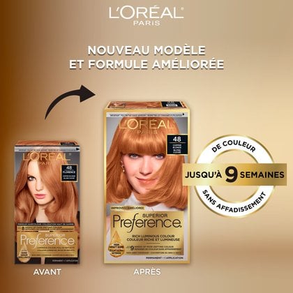 Ancien packshot et nouveau packshot de superior preference