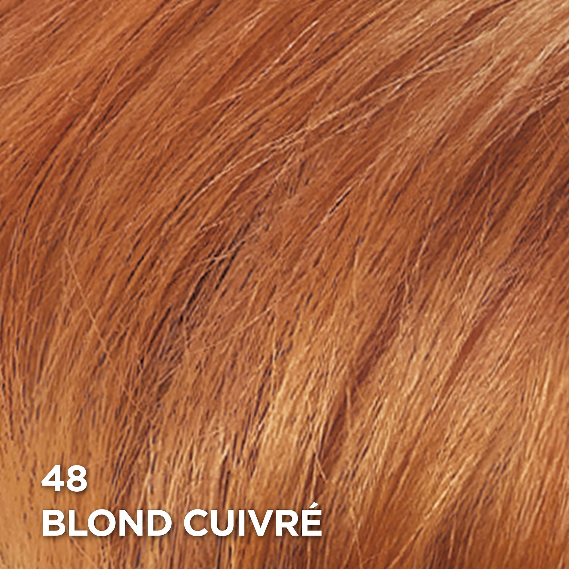 Rendu sur cheveux de la coloration Superior Preference 48 Blond Cuivré