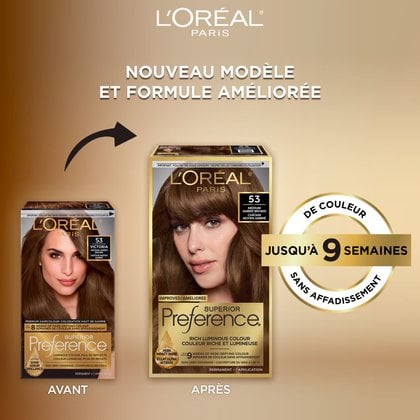 Ancien packshot et nouveau packshot de superior preference