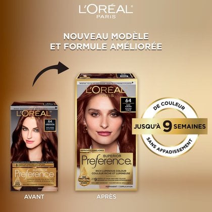 Ancien packshot et nouveau packshot de superior preference