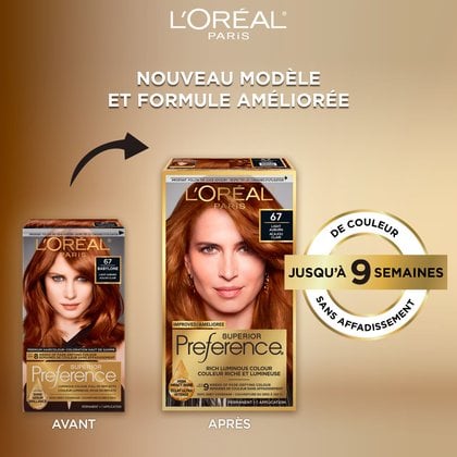 Ancien packshot et nouveau packshot de superior preference