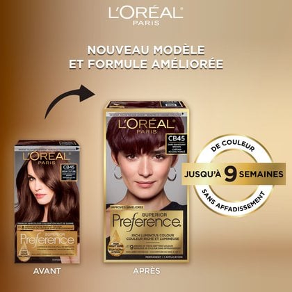 Ancien packshot et nouveau packshot de superior preference