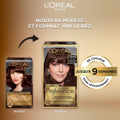 Ancien packshot et nouveau packshot de superior preference