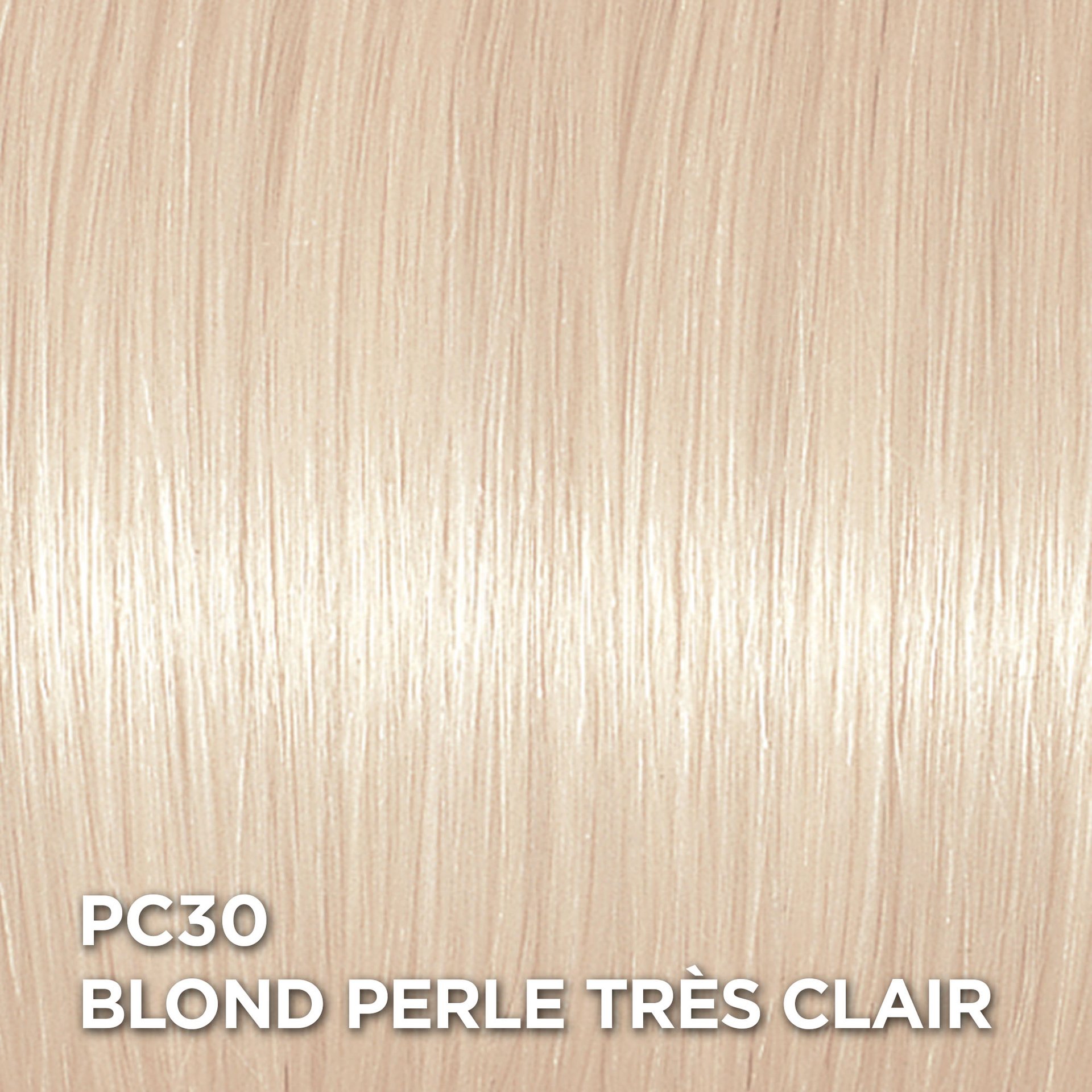 Rendu sur cheveux de la coloration Superior Preference PC30 Blond Perlée Très Clair