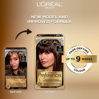 Old and new packaging of Superior Preference showcasing the new and improved formula