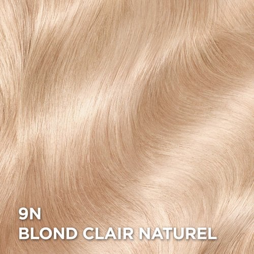 Rendu sur cheveux de la coloration Superior Preference 9N Blond Clair Naturel