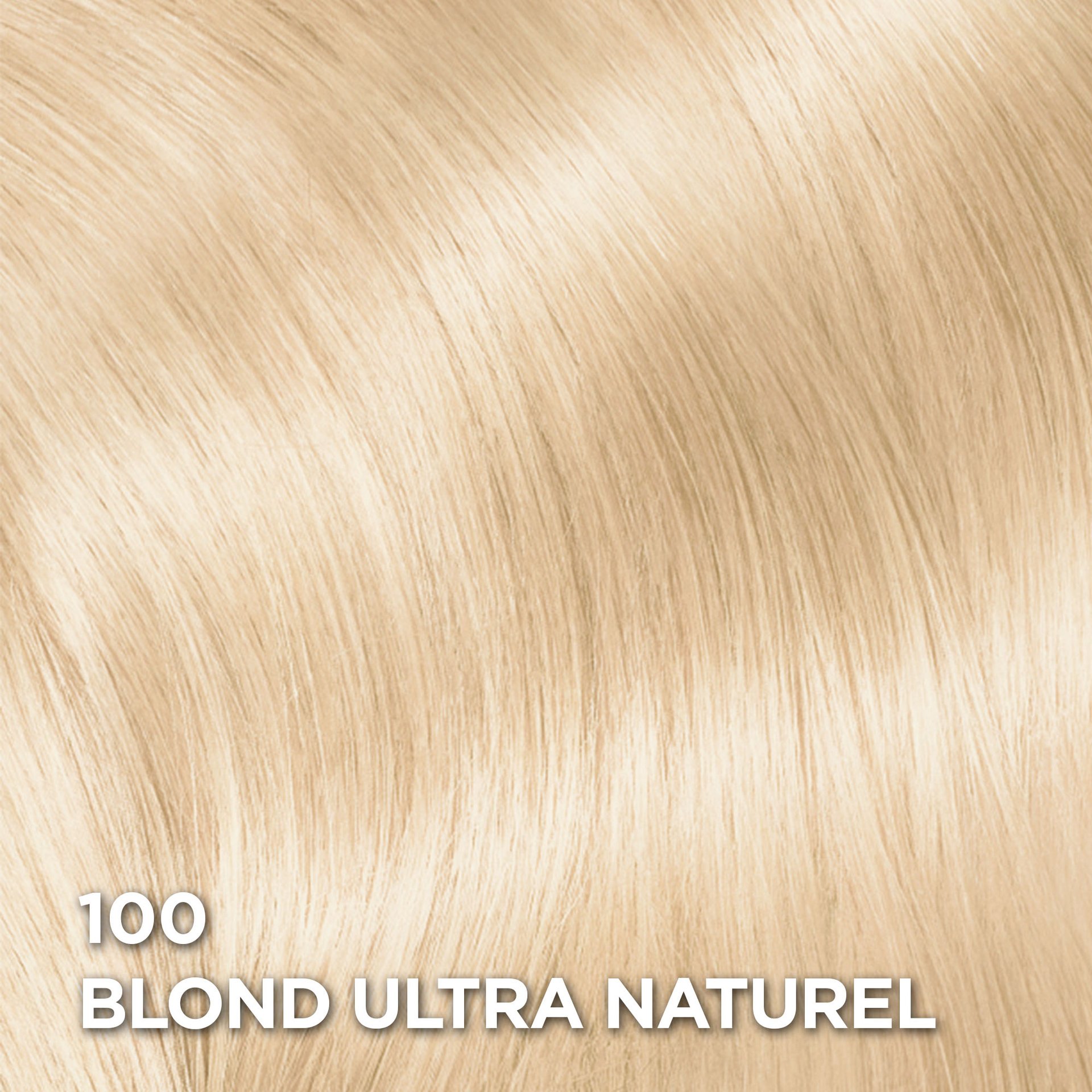 Rendu sur cheveux de la coloration Superior Preference 100 Blond Ultra Naturel