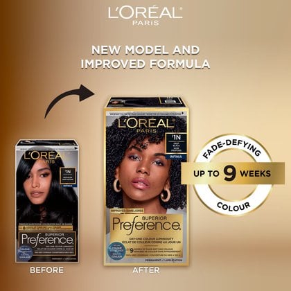 Old and new packaging of Superior Preference showcasing the new and improved formula
