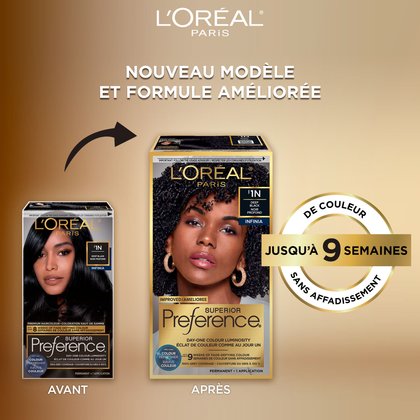 Ancien packshot et nouveau packshot de superior preference