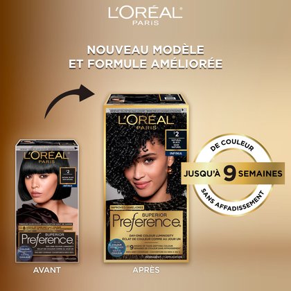 Ancien packshot et nouveau packshot de superior preference