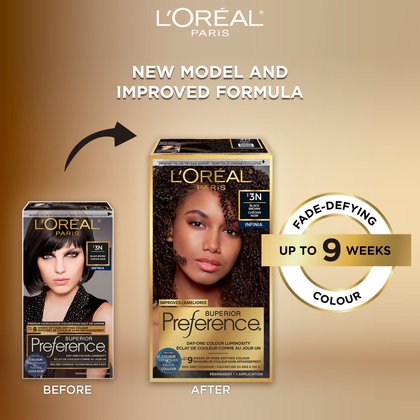 Old and new packaging of Superior Preference showcasing the new and improved formula