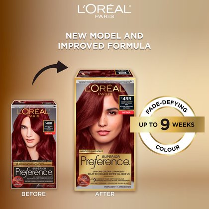Old and new packaging of Superior Preference showcasing the new and improved formula