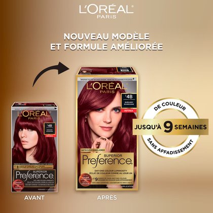 Ancien packshot et nouveau packshot de superior preference
