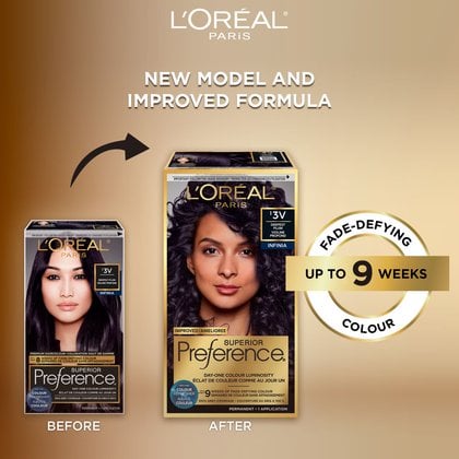 Old and new packaging of Superior Preference showcasing the new and improved formula