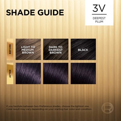 Hair before and after using Superior Preference 3V Deepest Pulm