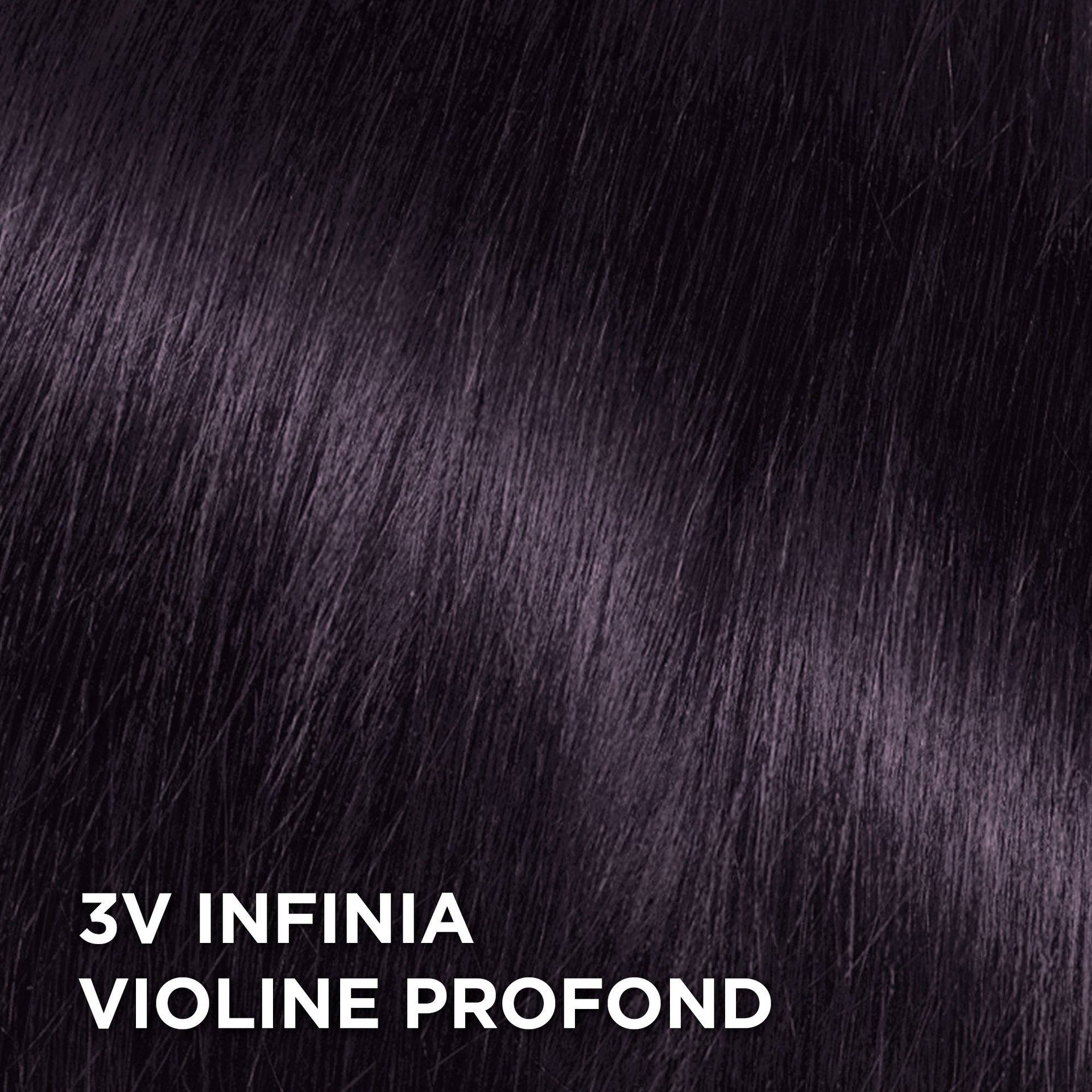 Rendu sur cheveux de la coloration Superior Preference 3V Violine Profond