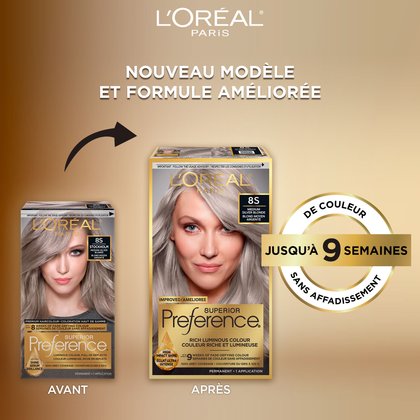 Ancien packshot et nouveau packshot de superior preference