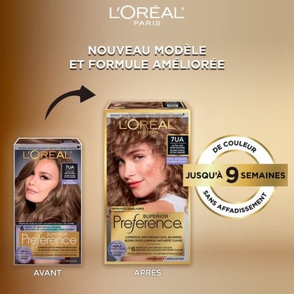 Ancien packshot et nouveau packshot de superior preference