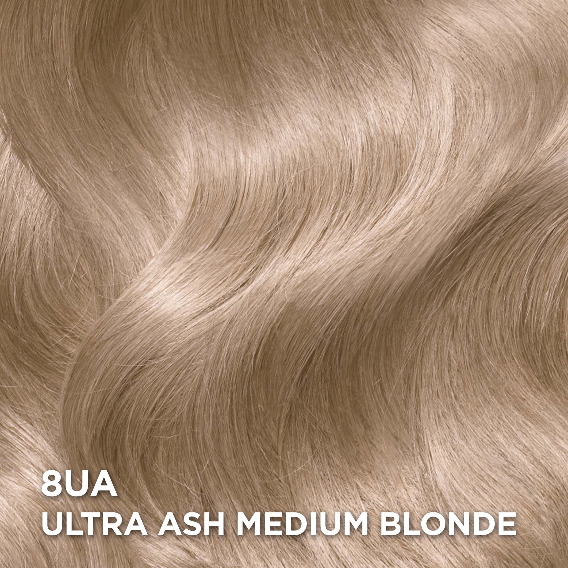Swatch of the Superior Preference 8UA Ultra Ash Medium Blonde