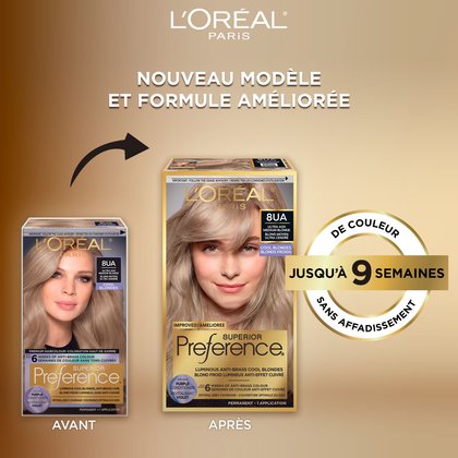 Ancien packshot et nouveau packshot de superior preference